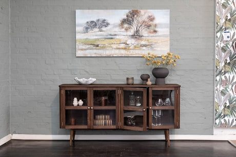 Löderup Sideboard Vitrin Rökbetsad Ek