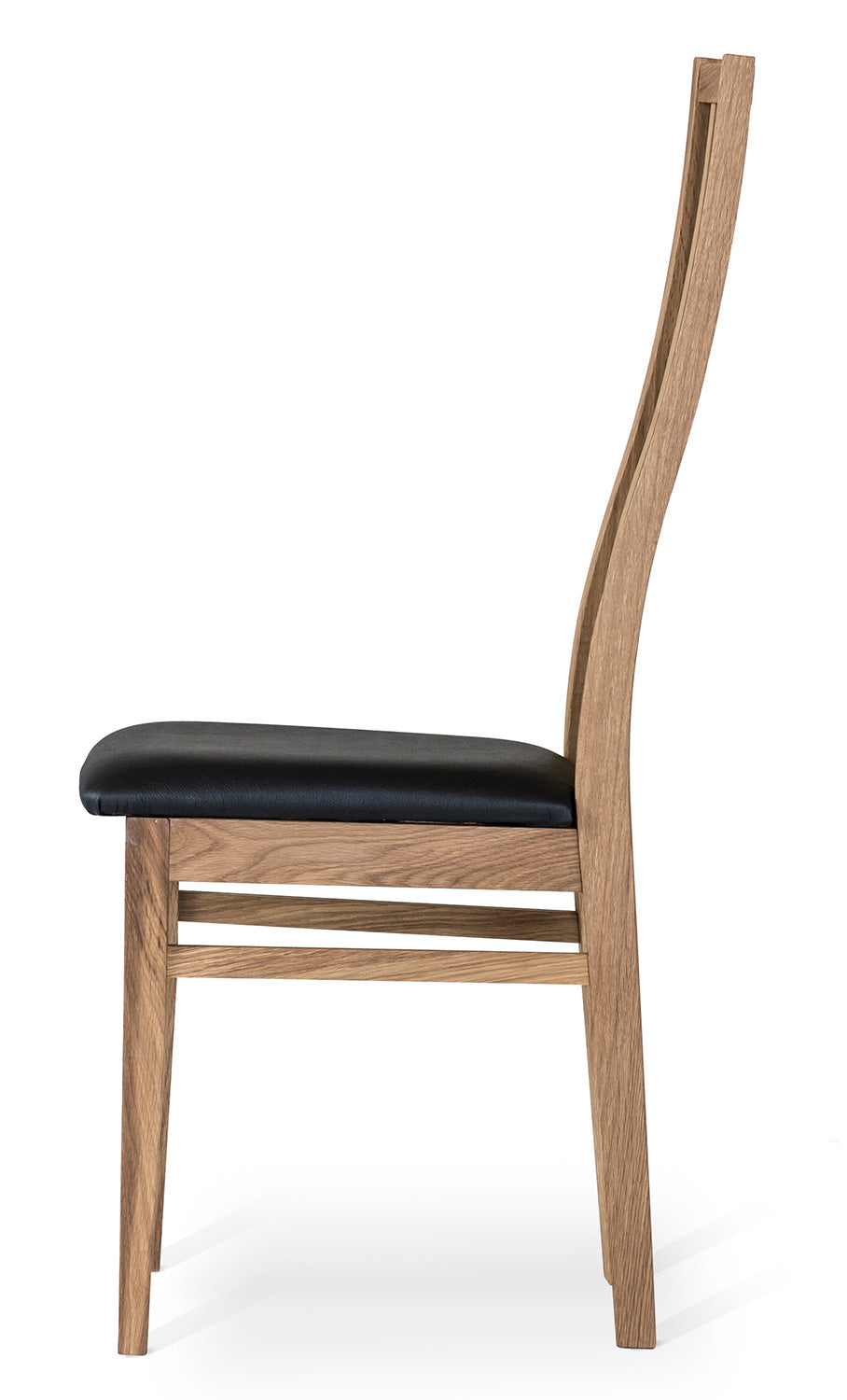 Allegro Stol Ek Svart Läder