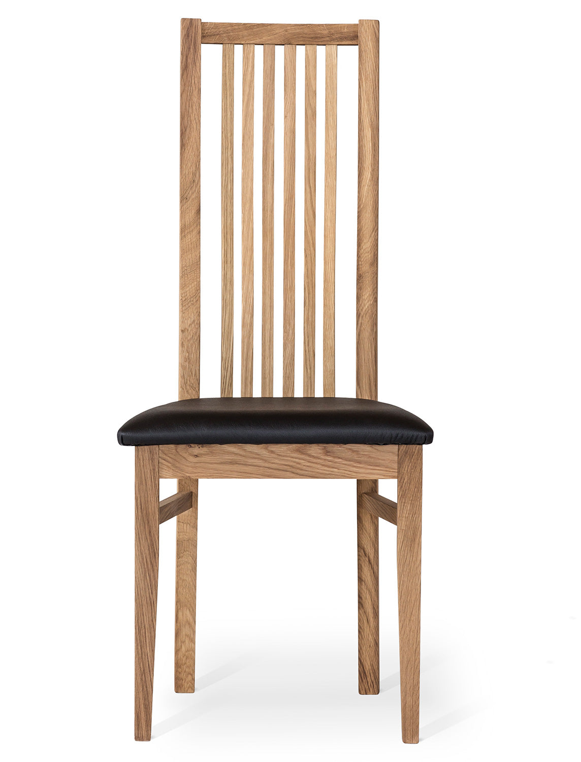 Allegro Stol Ek Svart Läder