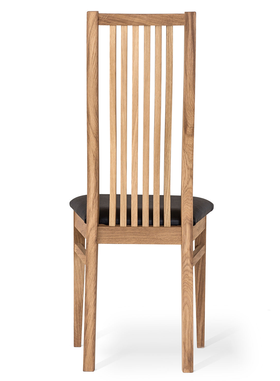 Allegro Stol Ek Svart Läder