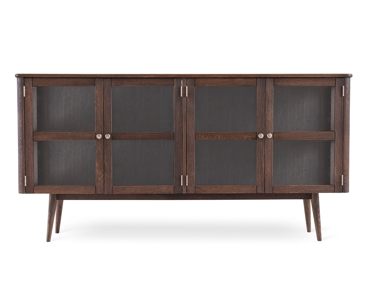Löderup Sideboard Vitrin Rökbetsad Ek