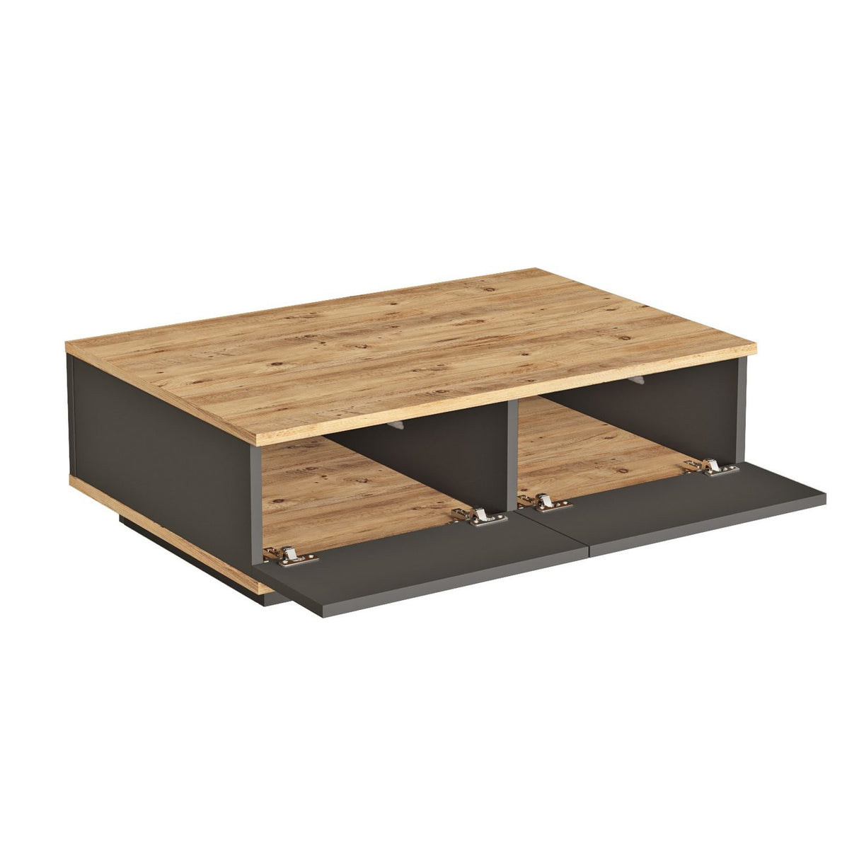 Bissau (90 x 28,6 x 60 cm) Soffbord Atlantisk furu antracit
