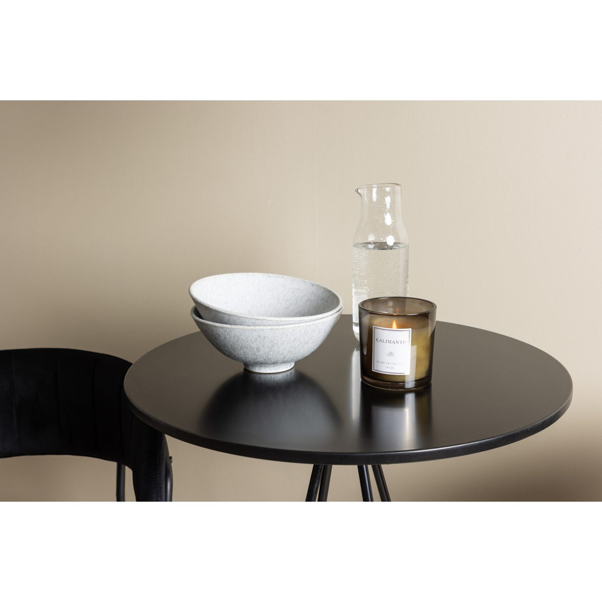 Bistro, Lui Rund matgrupp Svart, Svart, ⌀60