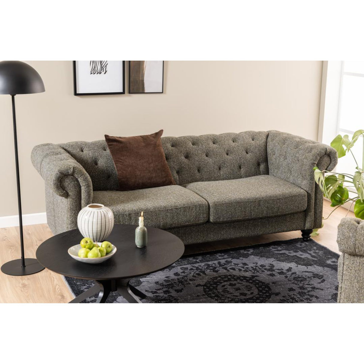 Quartier Soffbord 80x80 cm Svart