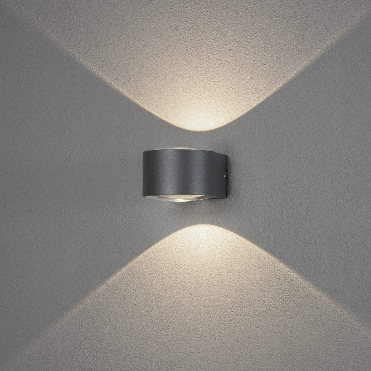 Gela HP-LED Upp/ner Vägglampa Ute Mörkgrå