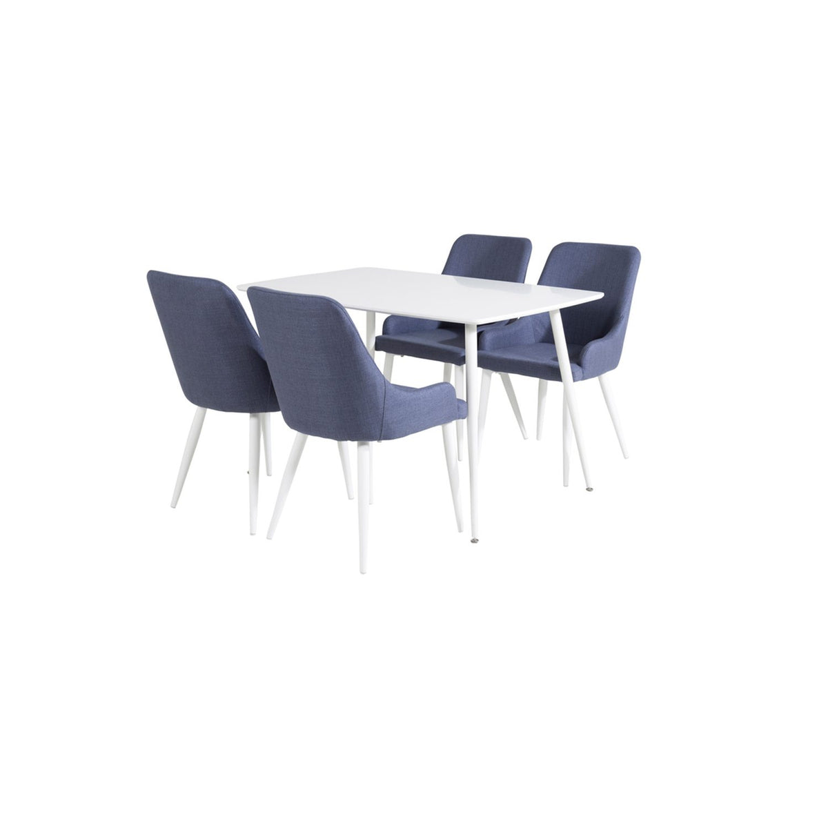 Polar, Plaza Rund matgrupp Blå,Vit, Vit, 120 x 75