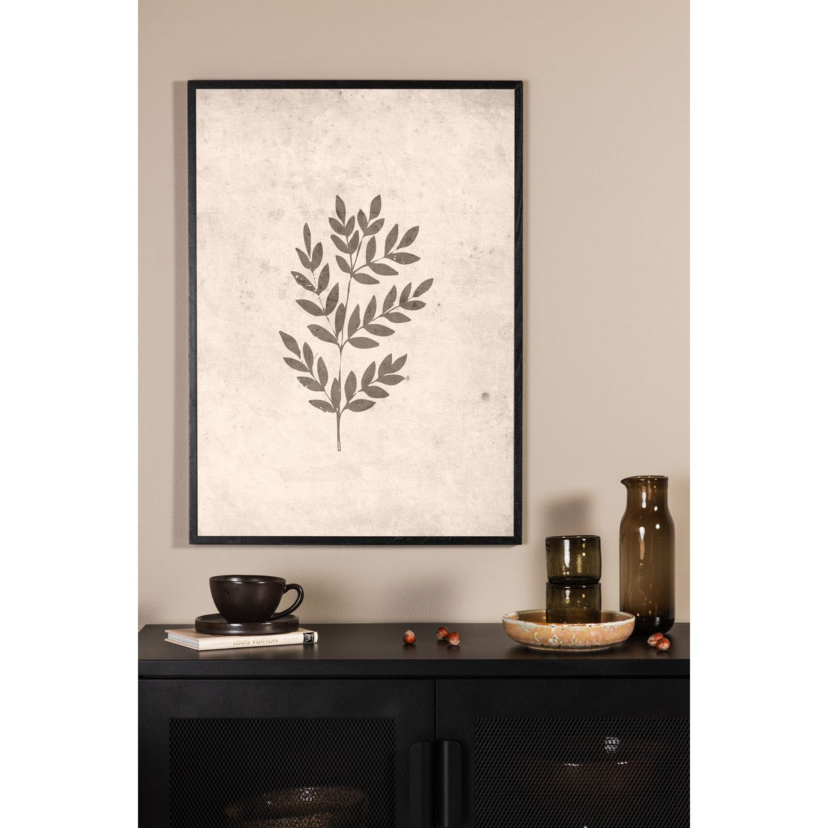 Vårblad Poster Beige, 50 x 70 cm