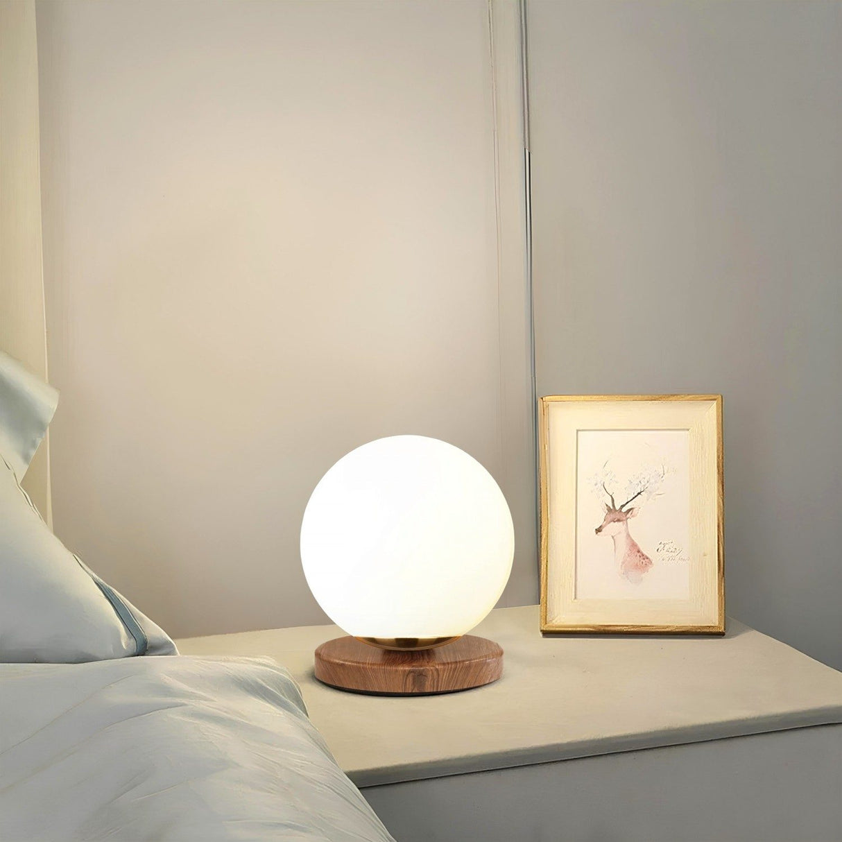 Chennai (H 22 cm) Vit Bordslampa