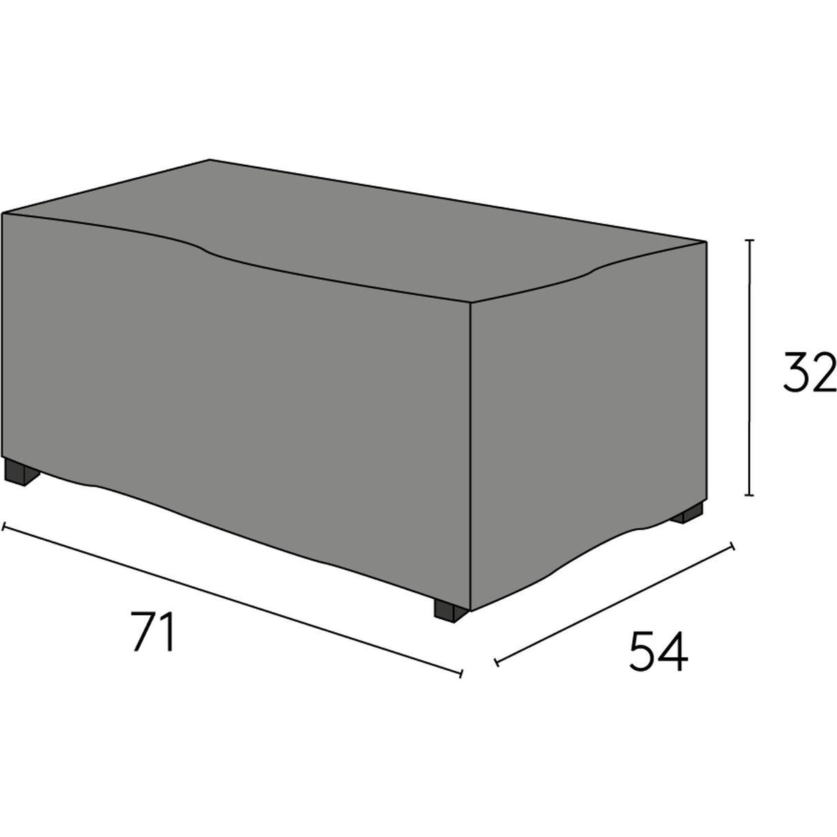 Möbelskydd Kungshult Fotpall Svart