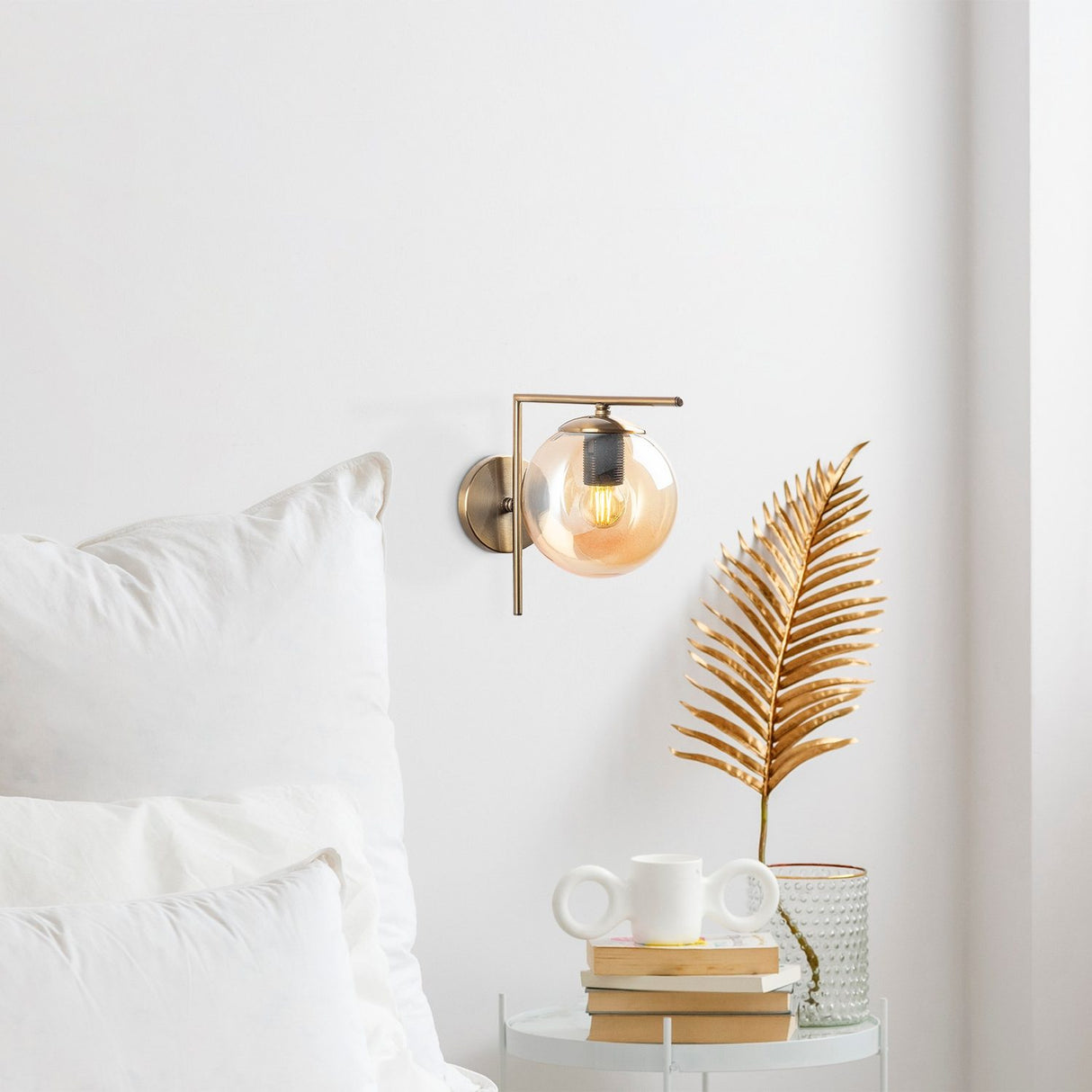 Lucinda Antik Vägglampa Transparent