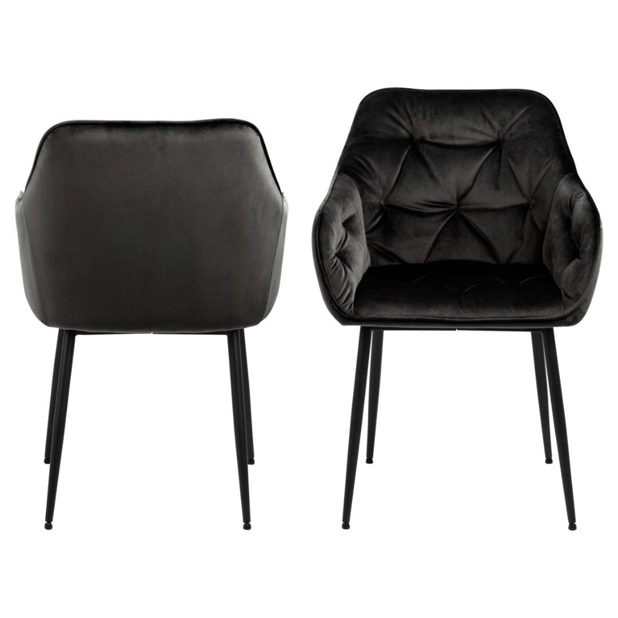 Toulon Karmstol Vic tyg Gråbrun