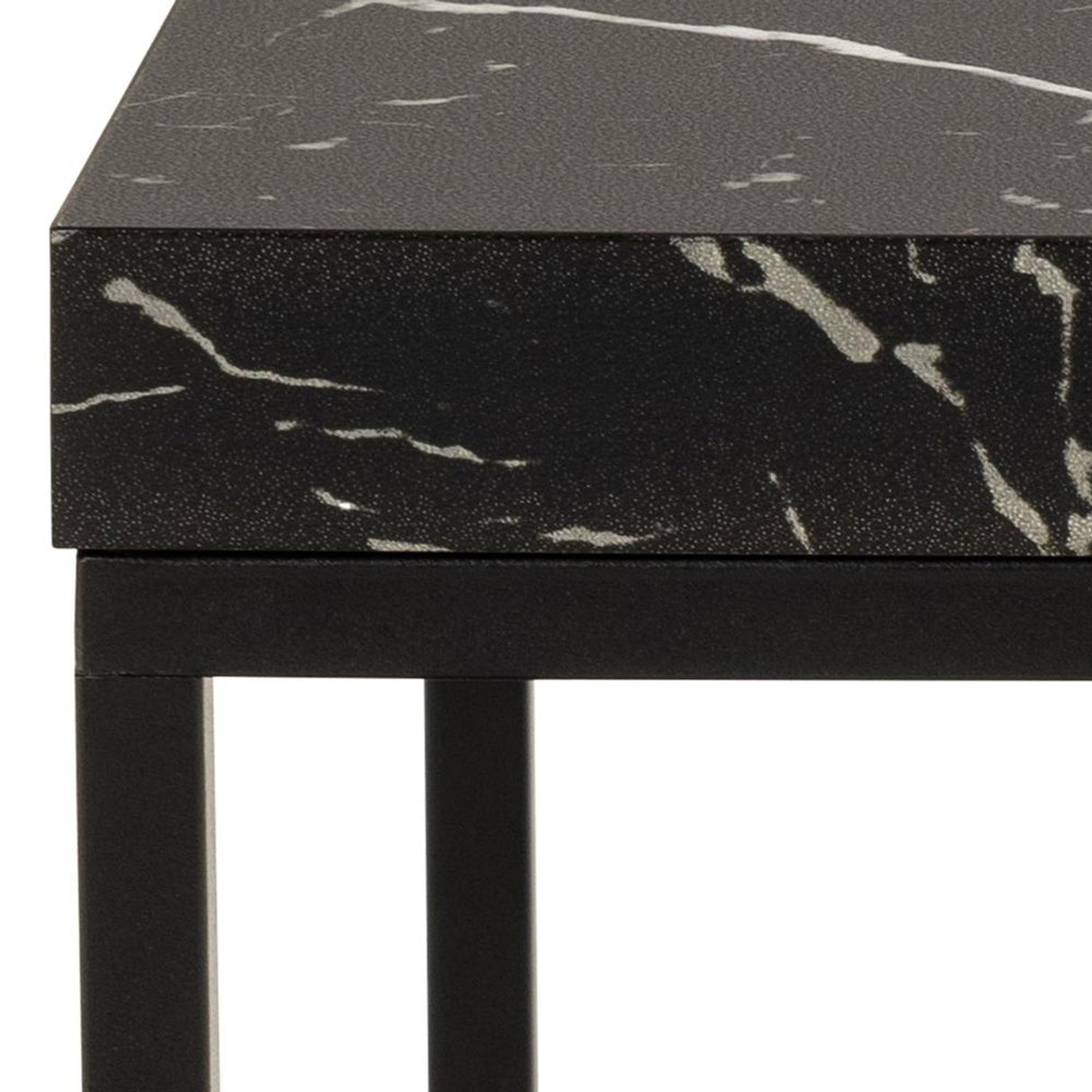 Vesterbro Soffbord 40x40 cm Svart Marquina