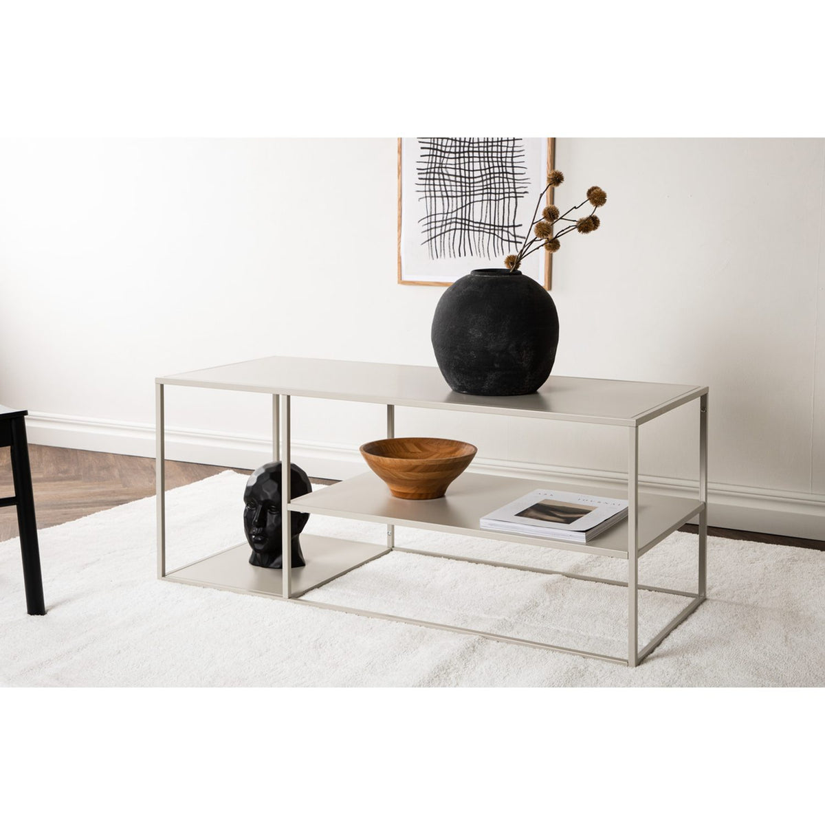 Staal Soffbord Beige