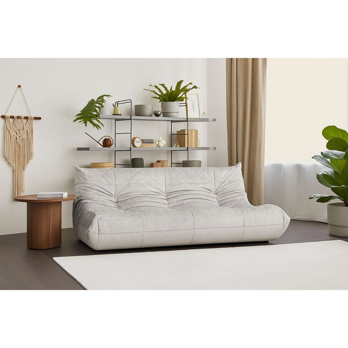 Liza 3-sits soffa Vit