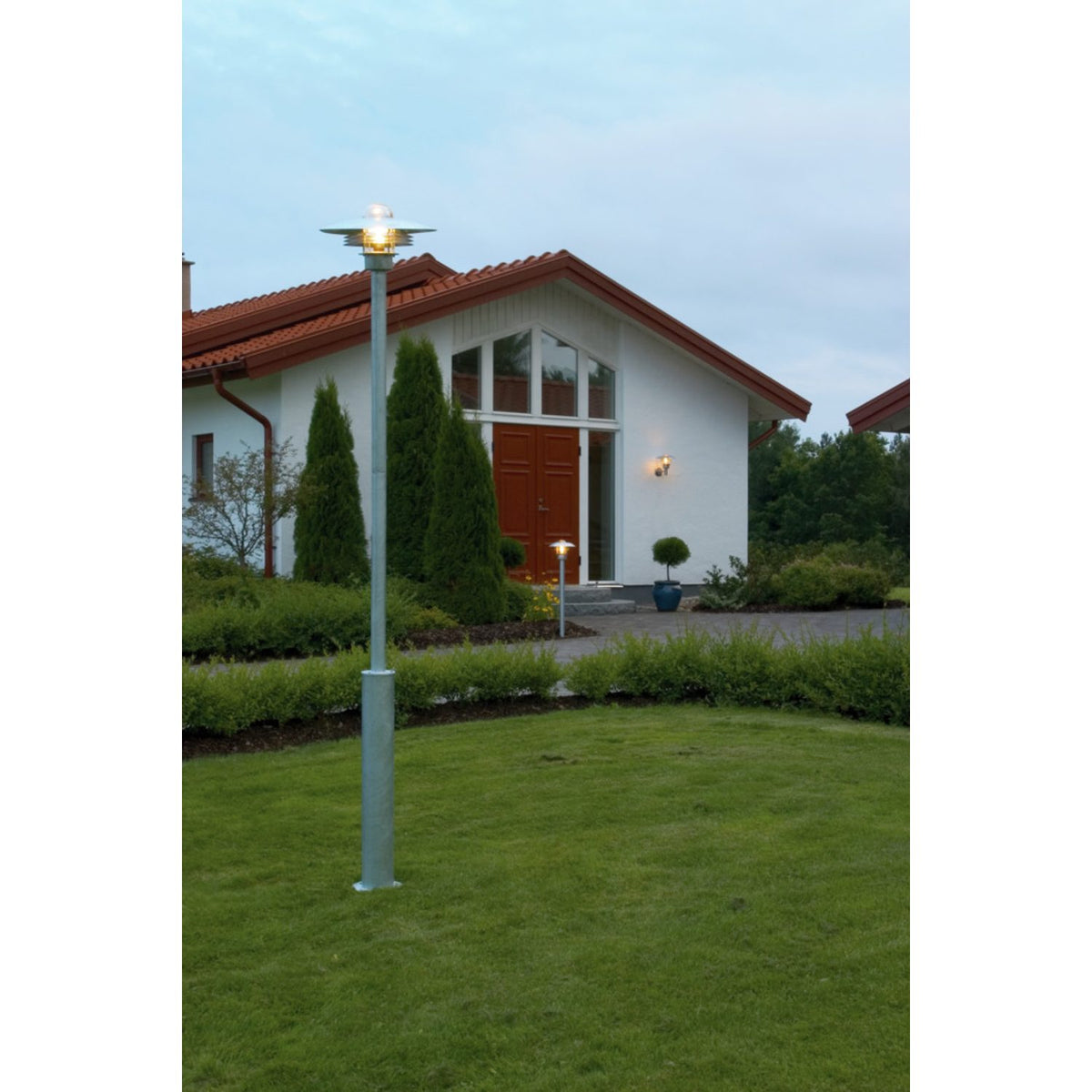 Modena E27 Galvaniserad Vägglampa Ute