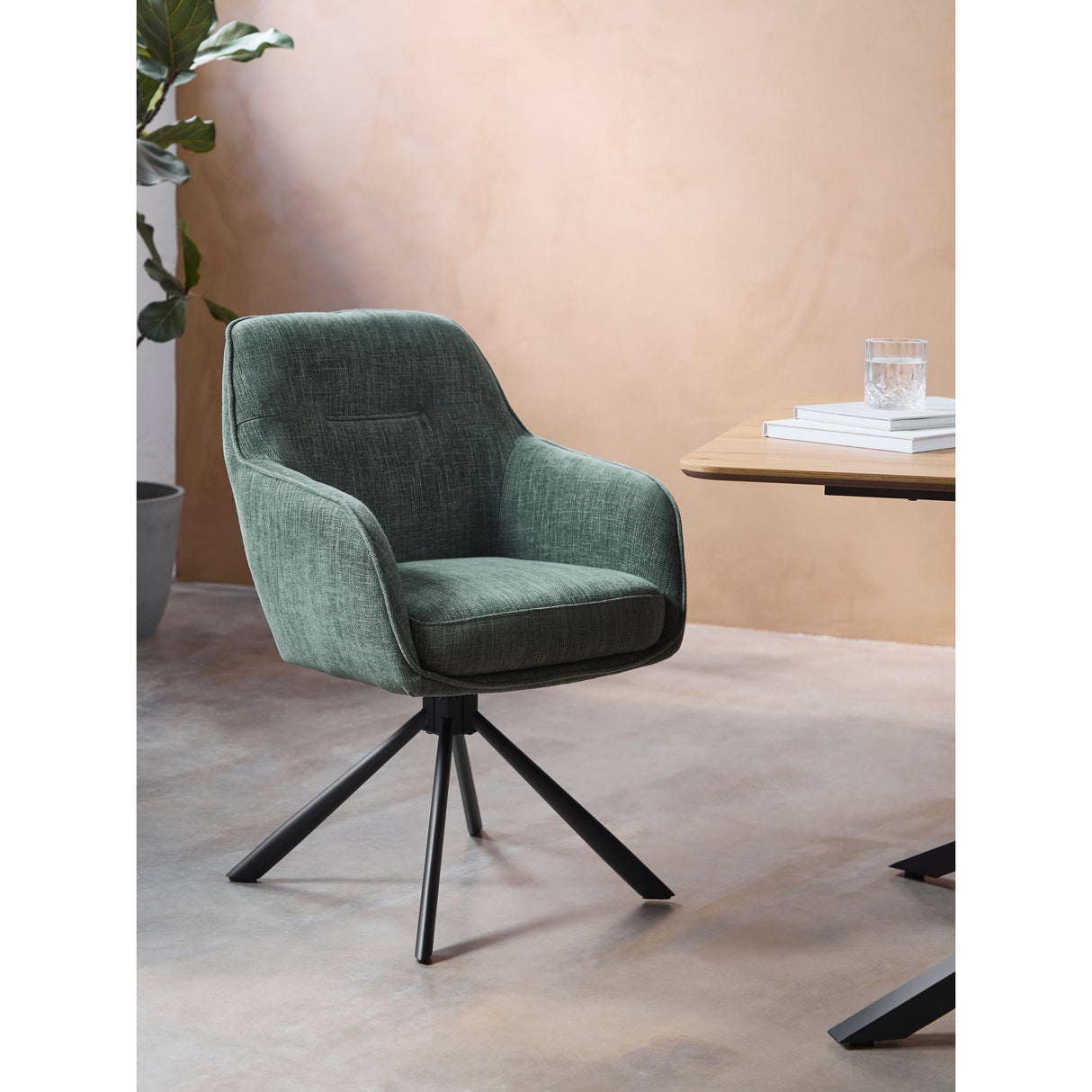 Kate Snurrstol TOP Skogsgrön, Metall