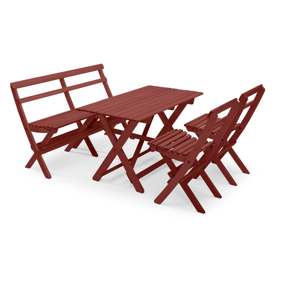 Torpet Klappstol Oxidröd