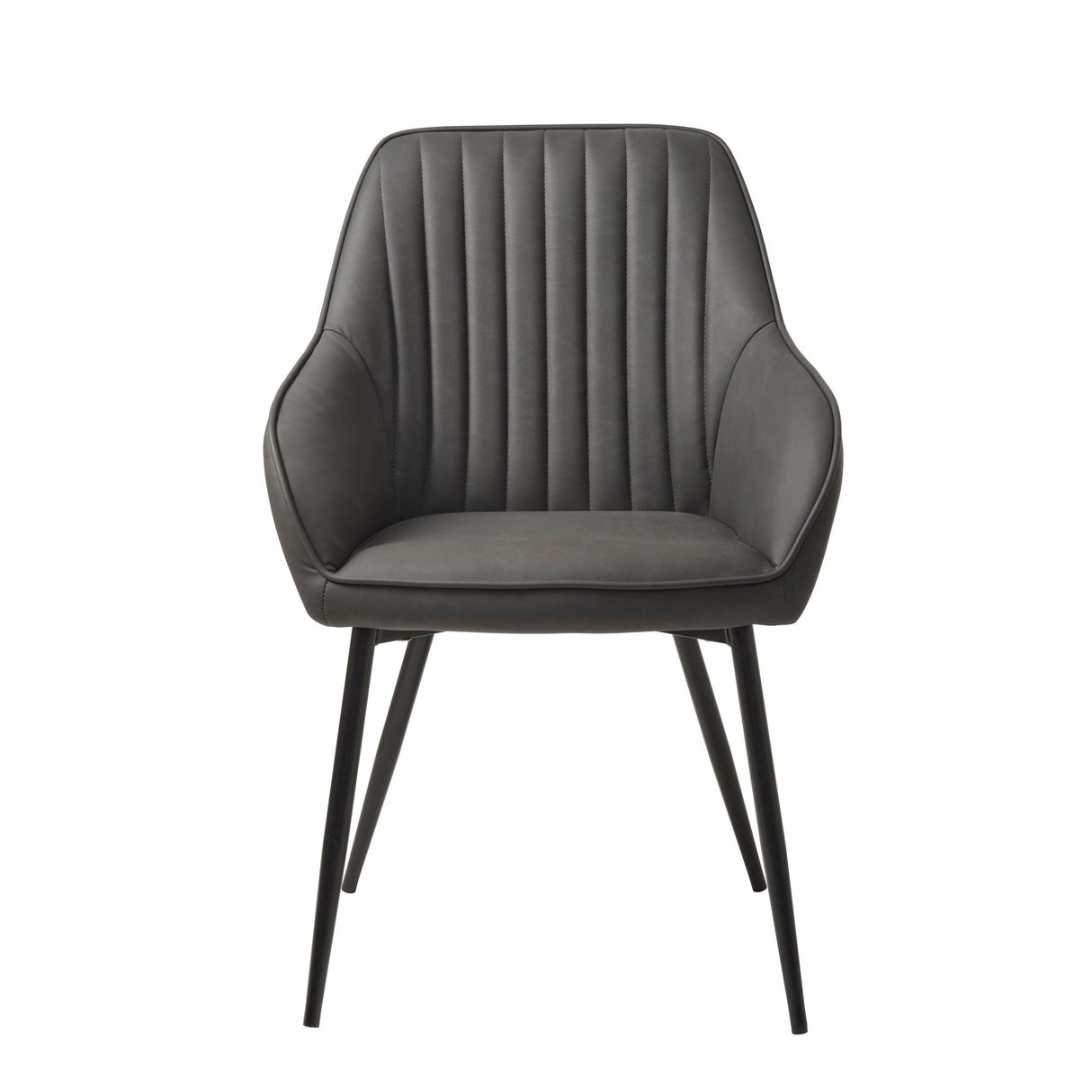 Cubo Stol Randig Mörkgrå PU