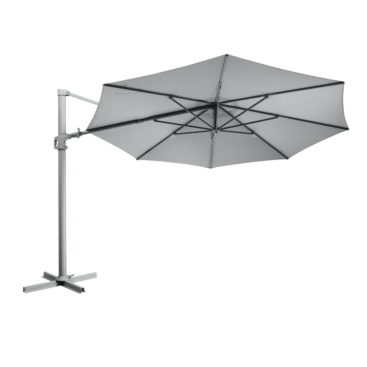 Vinovo Frihängande Parasoll Antracit/Grå, 350 cm