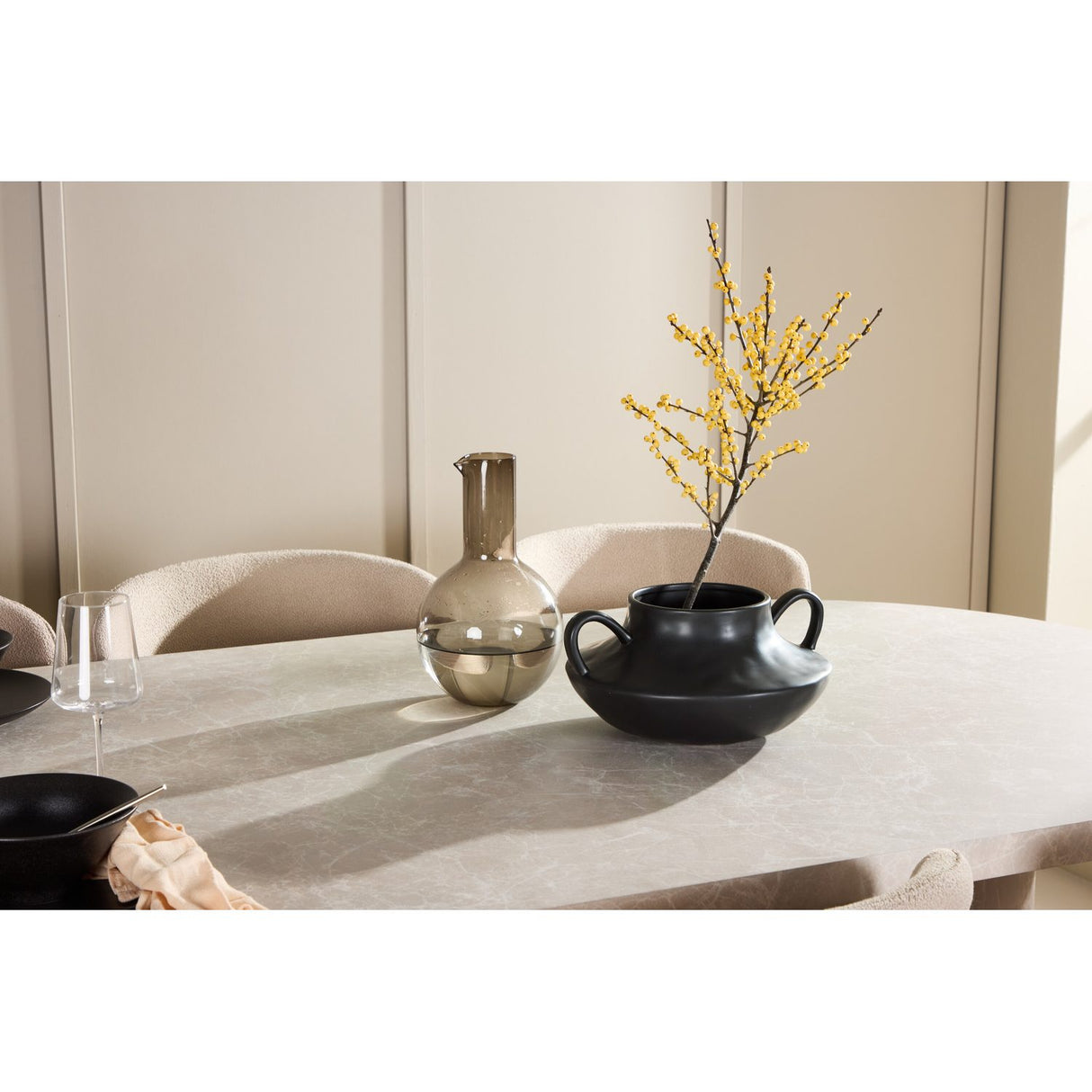 Narvik, Astoria Oval matgrupp Beige, Beige, 200 x 100
