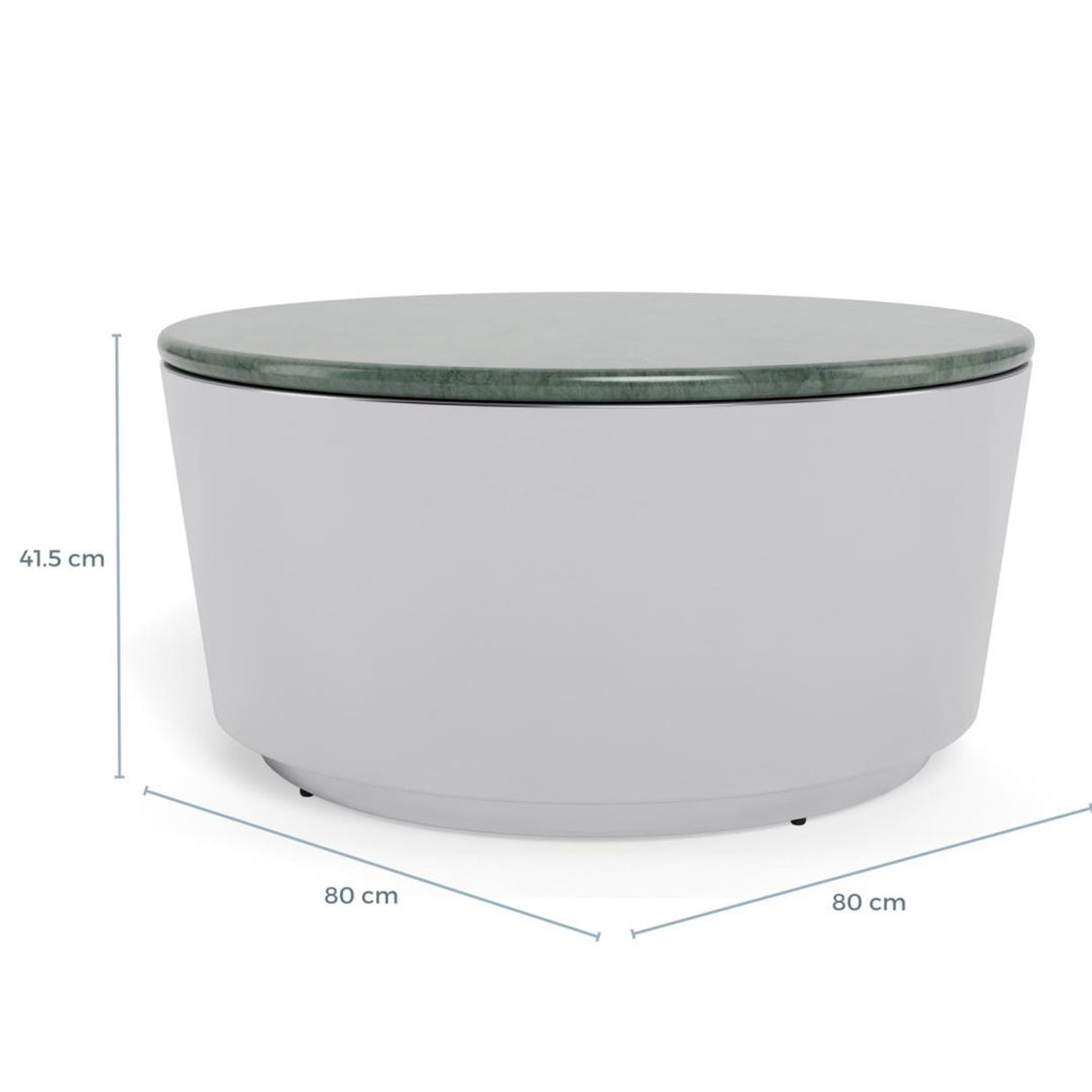 Plaza soffbord 80 cm Runt Grön