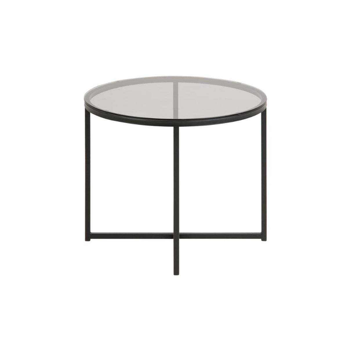 Cross Sidobord Rund 55 cm Svart