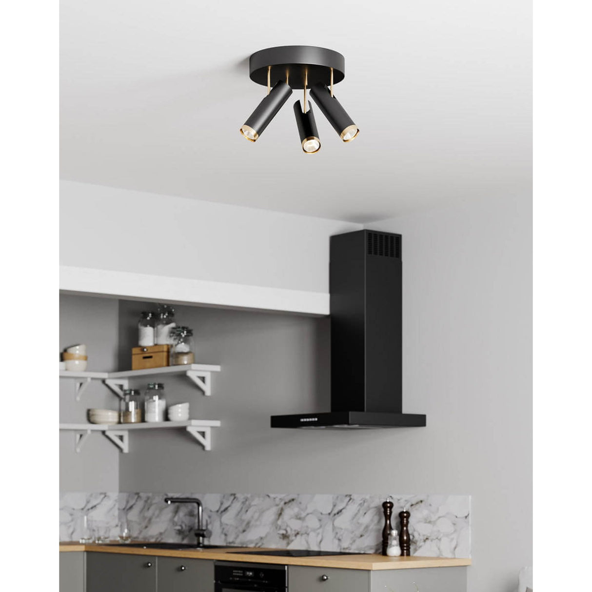 Puls Spotlight 3 Svart Matt