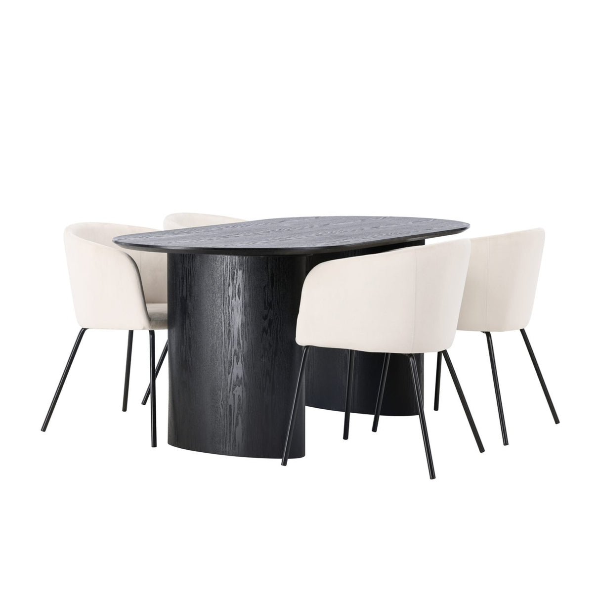 Isolde, Berit Oval matgrupp Svart