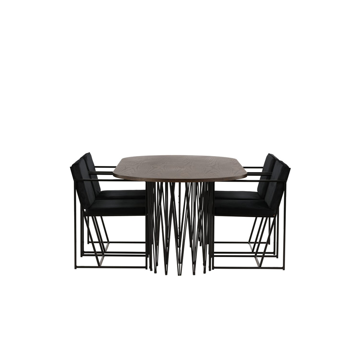 Stone, Richmond Oval matgrupp Svart, Svart, mocka, 220 x 100