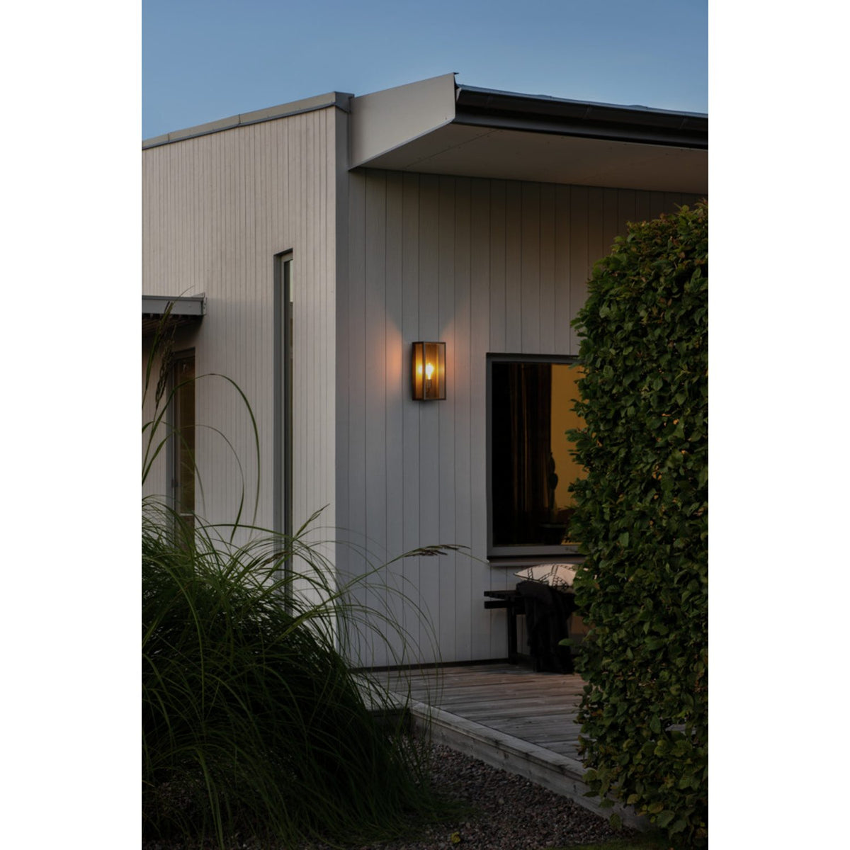 Carpi E27 Vägglampa Ute Svart/Klar, Stor (20.5 cm)