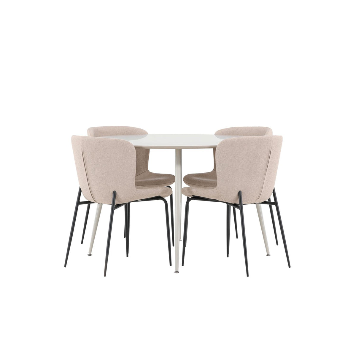 Plaza, Modesto Rund matgrupp Beige,Svart, Beige, ⌀120