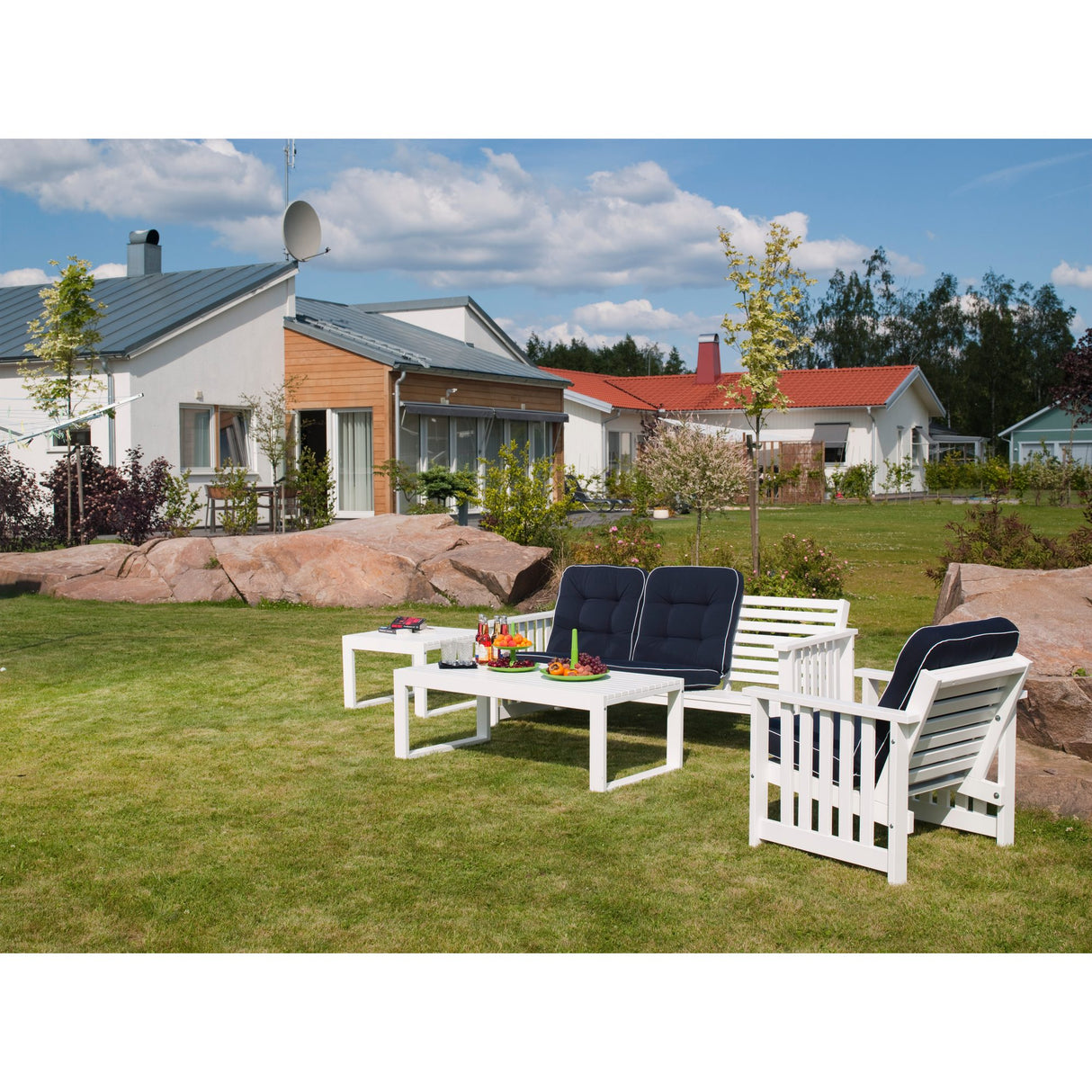 Gotland Utefåtölj Vit