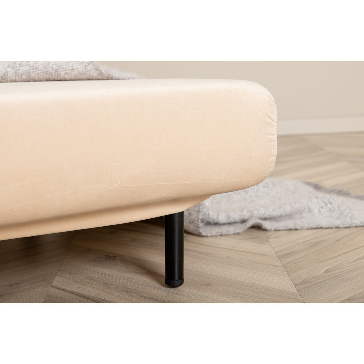 Vicky Fällsäng Beige, Polyestersammet