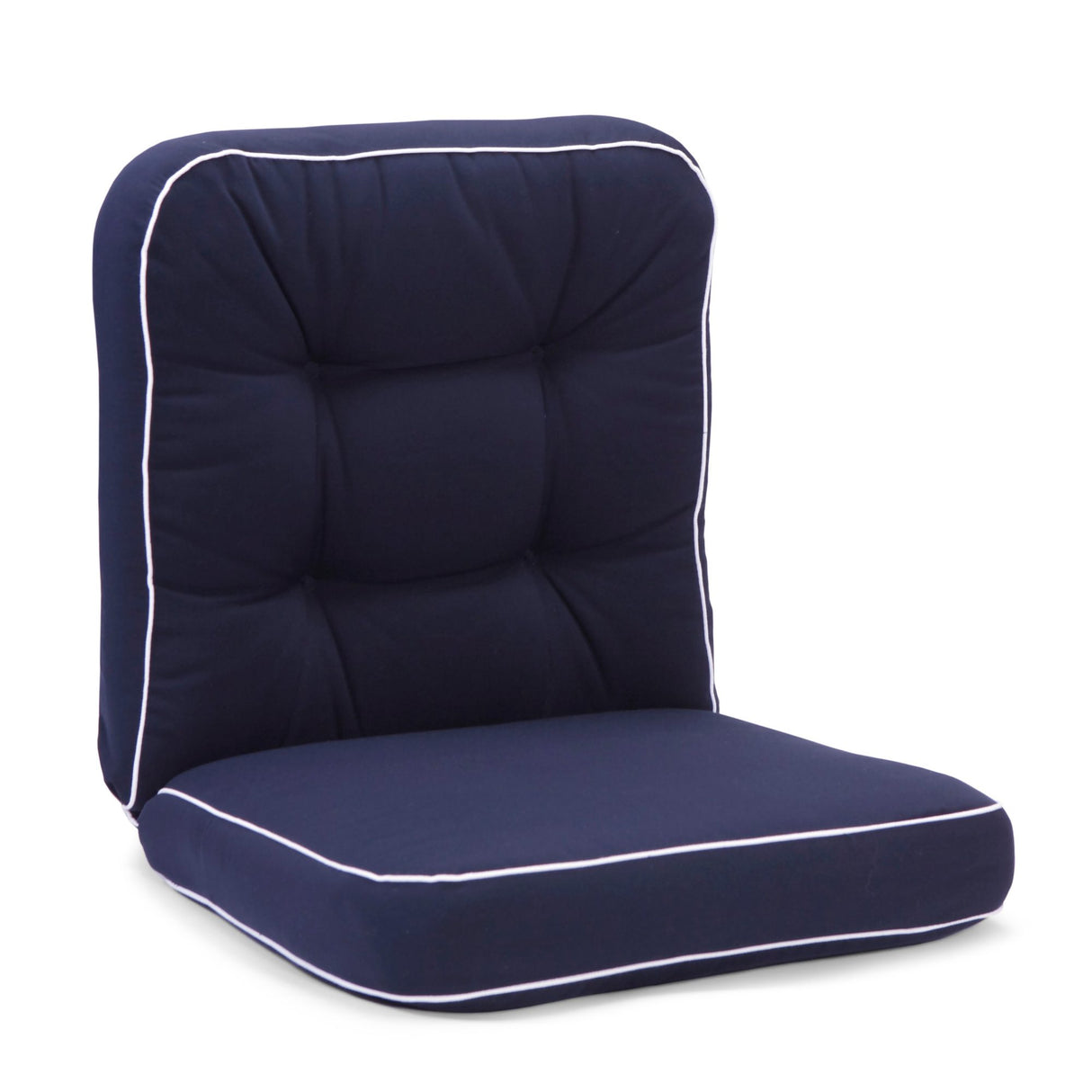 Texas Låg Dyna Blå med vita kanter