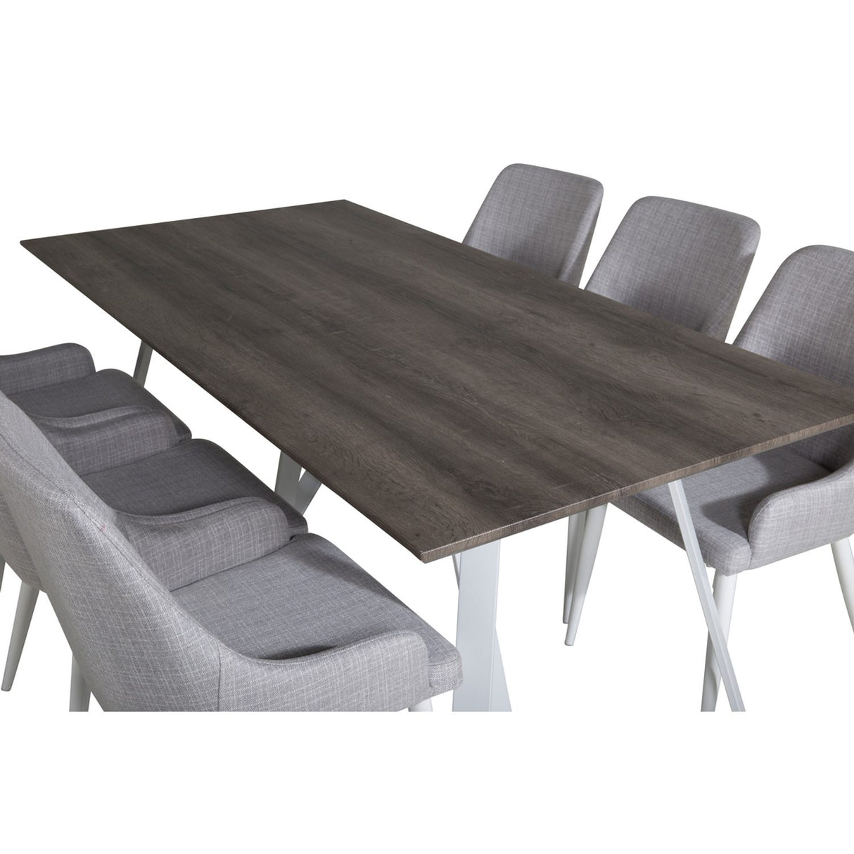 Marina, Plaza Rektangulär matgrupp Grå,Vit, Grå,Vit, 180 x 90