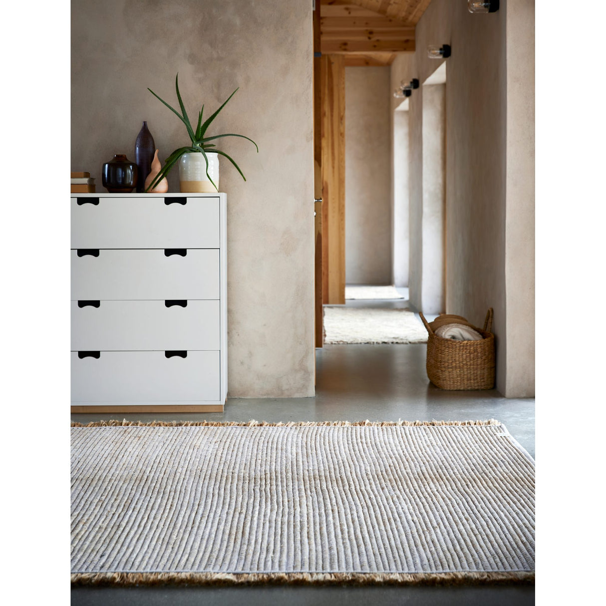 Goa Vit/Jute Matta 200x300 cm