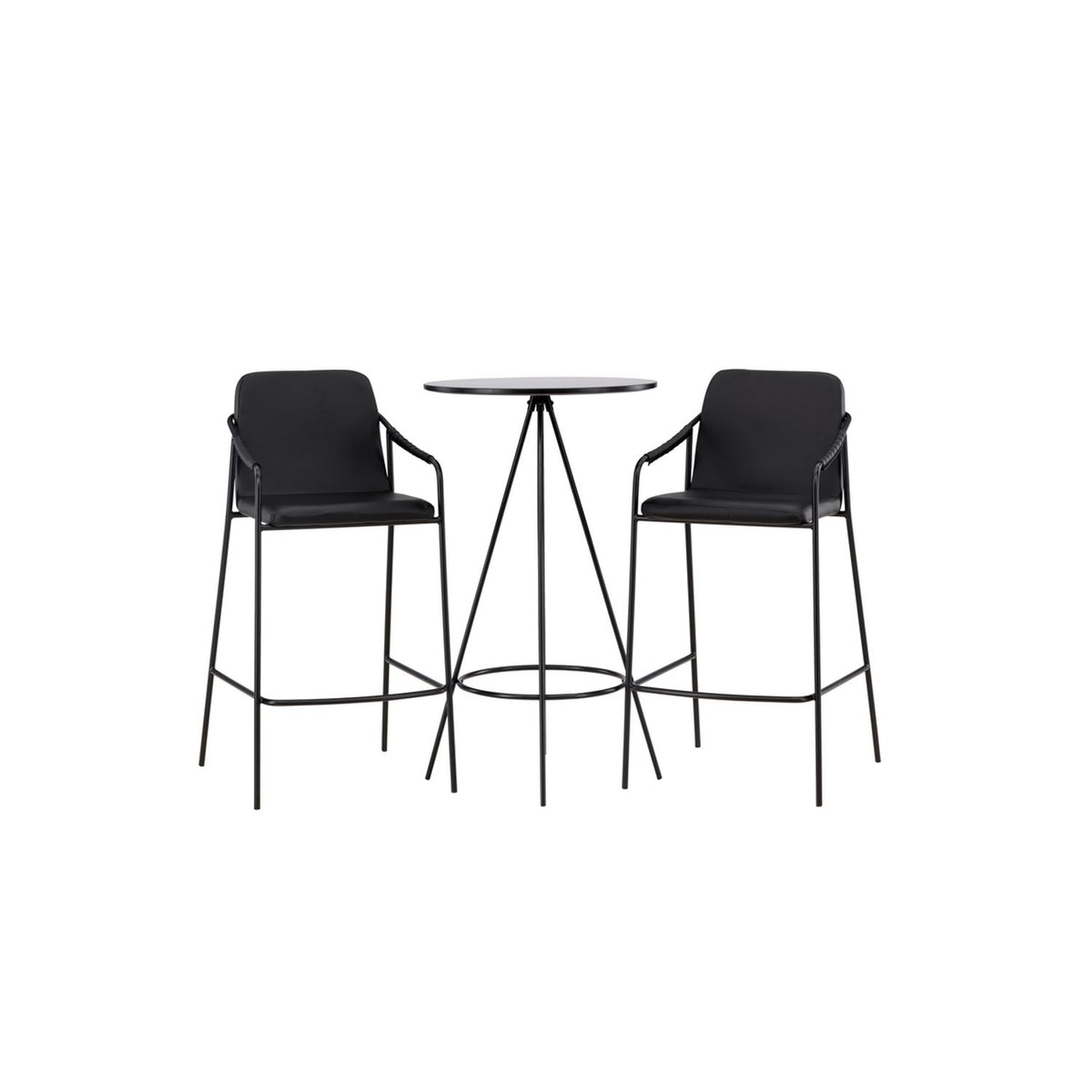 Bistro, Tvist Rund matgrupp Svart, Svart, ⌀60