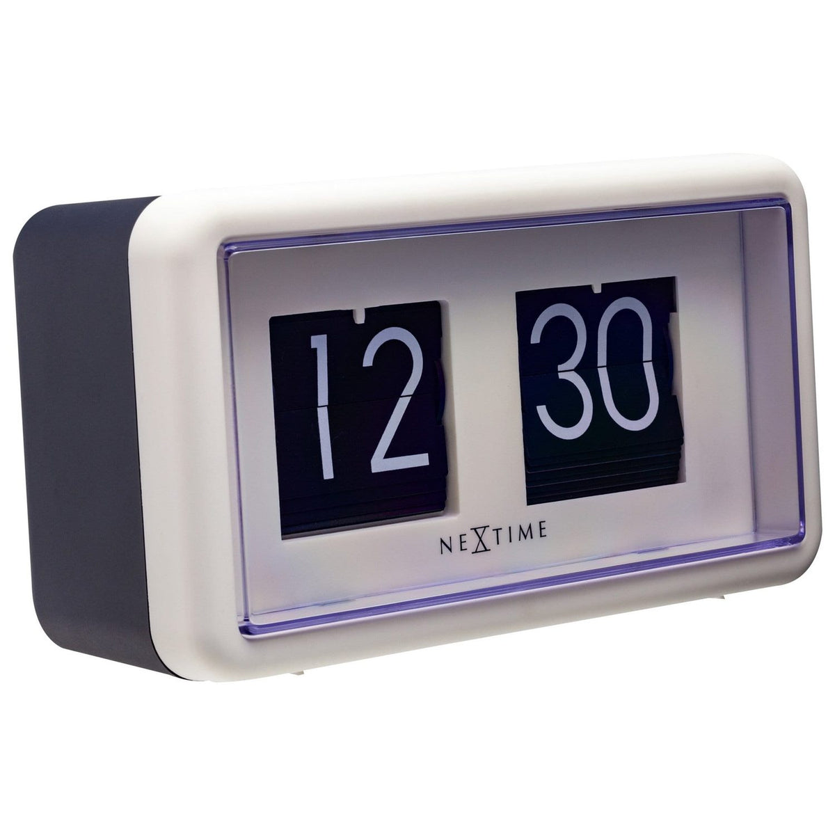 Flip clock 24hr 18 cm Bords-/Väggklocka Vit