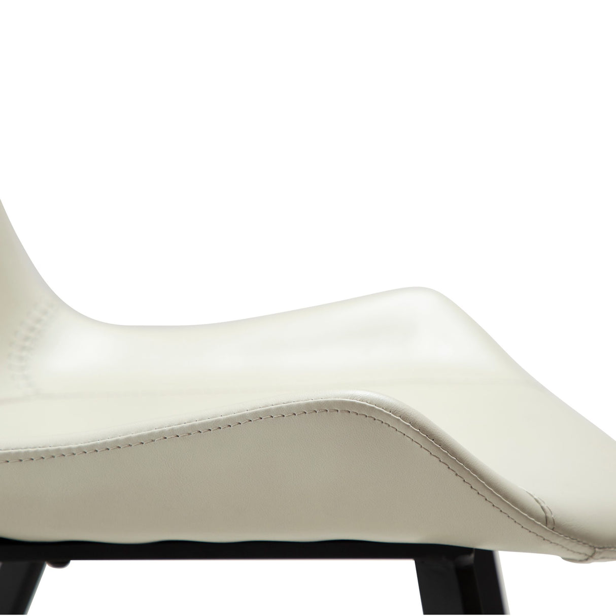 Hype Stol Bone White Art.Leather, Black