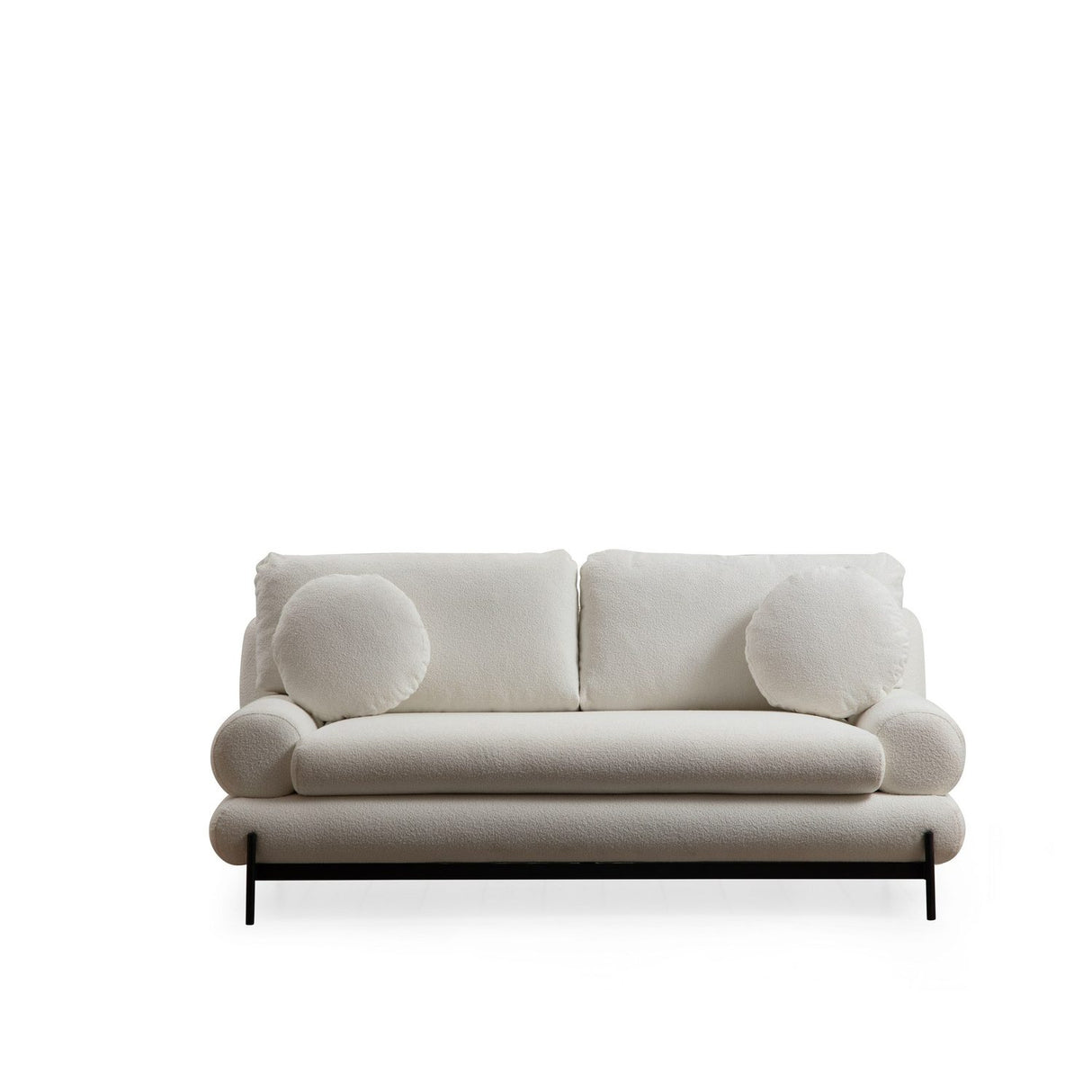 Livorno (188 x 85 x 92 cm) Vit 2-sitssoffa