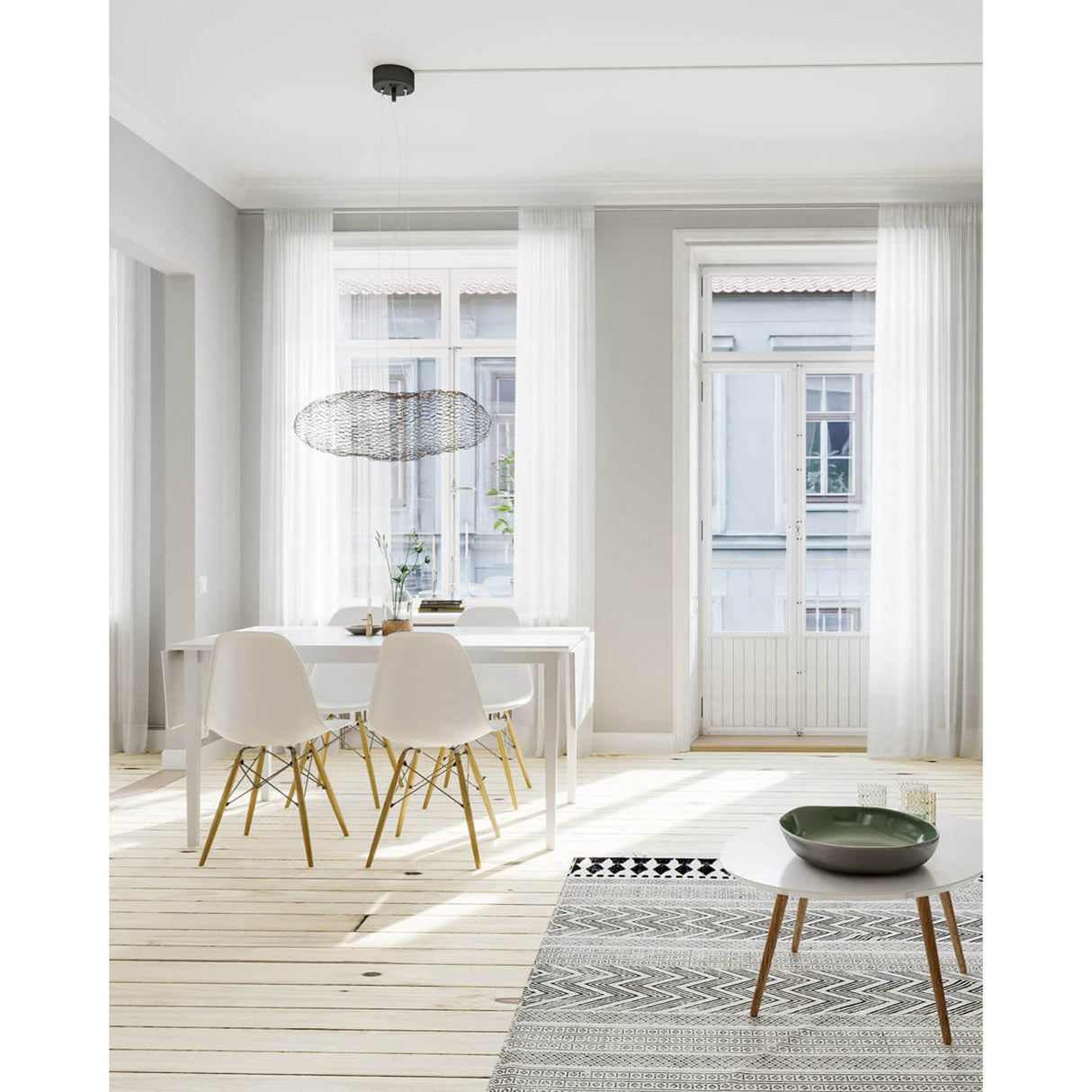 Hayden Taklampa 76 cm Svart matt