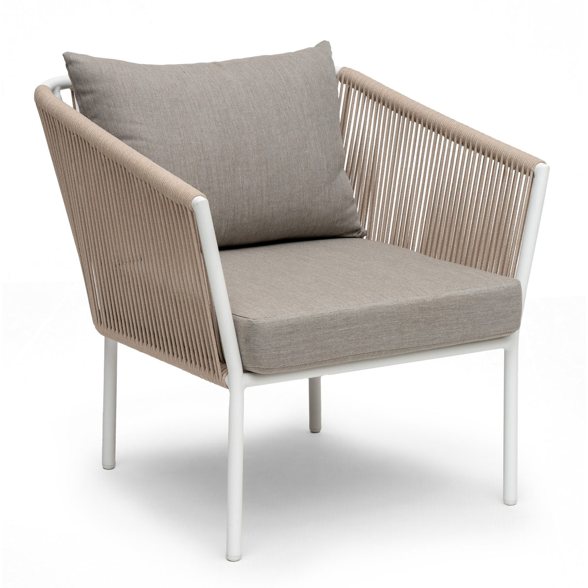 Lersund Utefåtölj Vit/Beige