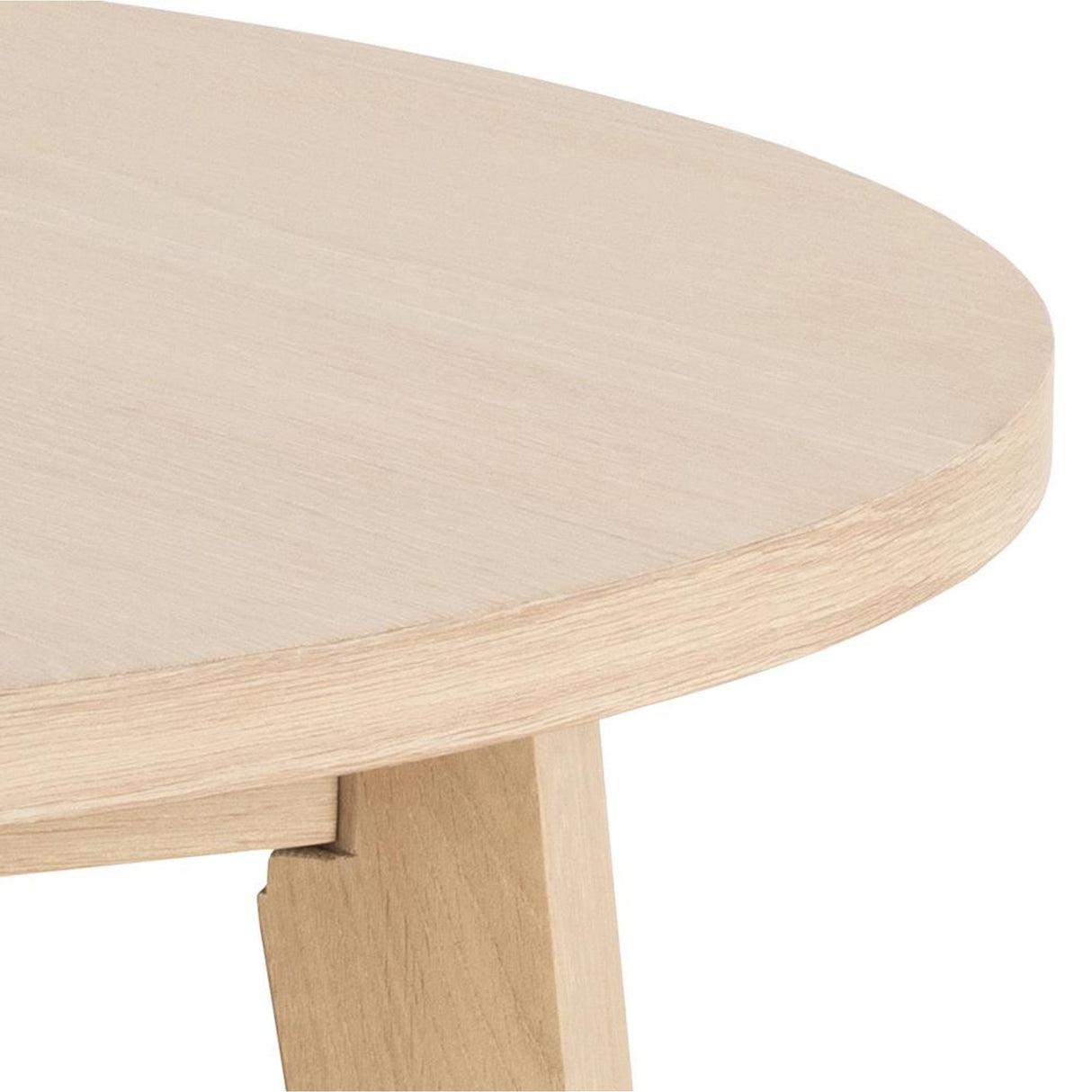 Arendal Matbord Rund 120 cm Vitpigmenterad Ek