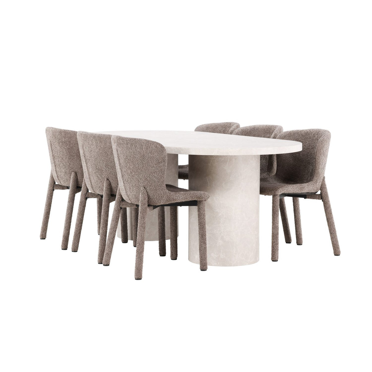 Narvik, Astoria Oval matgrupp Brun, Beige, 200 x 100