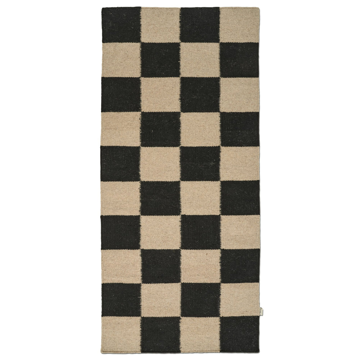 Square Gångmatta Svart/Natur