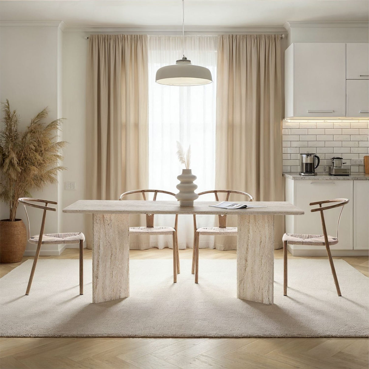 Melinda Matbord Travertine