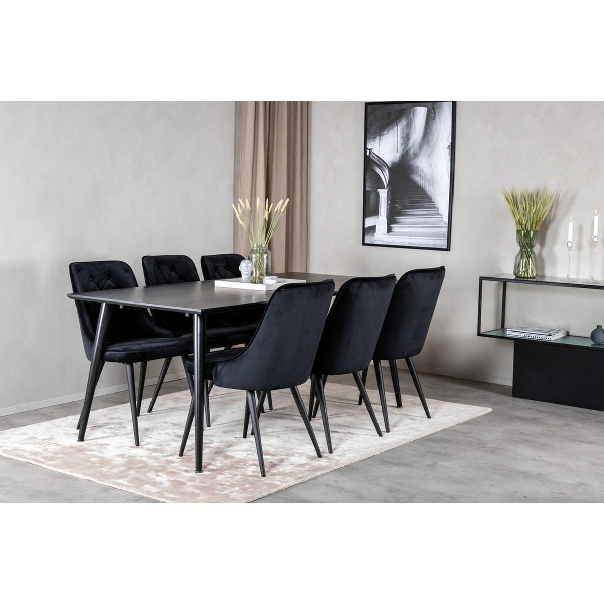 Dipp, Velvet Deluxe Rektangulär matgrupp