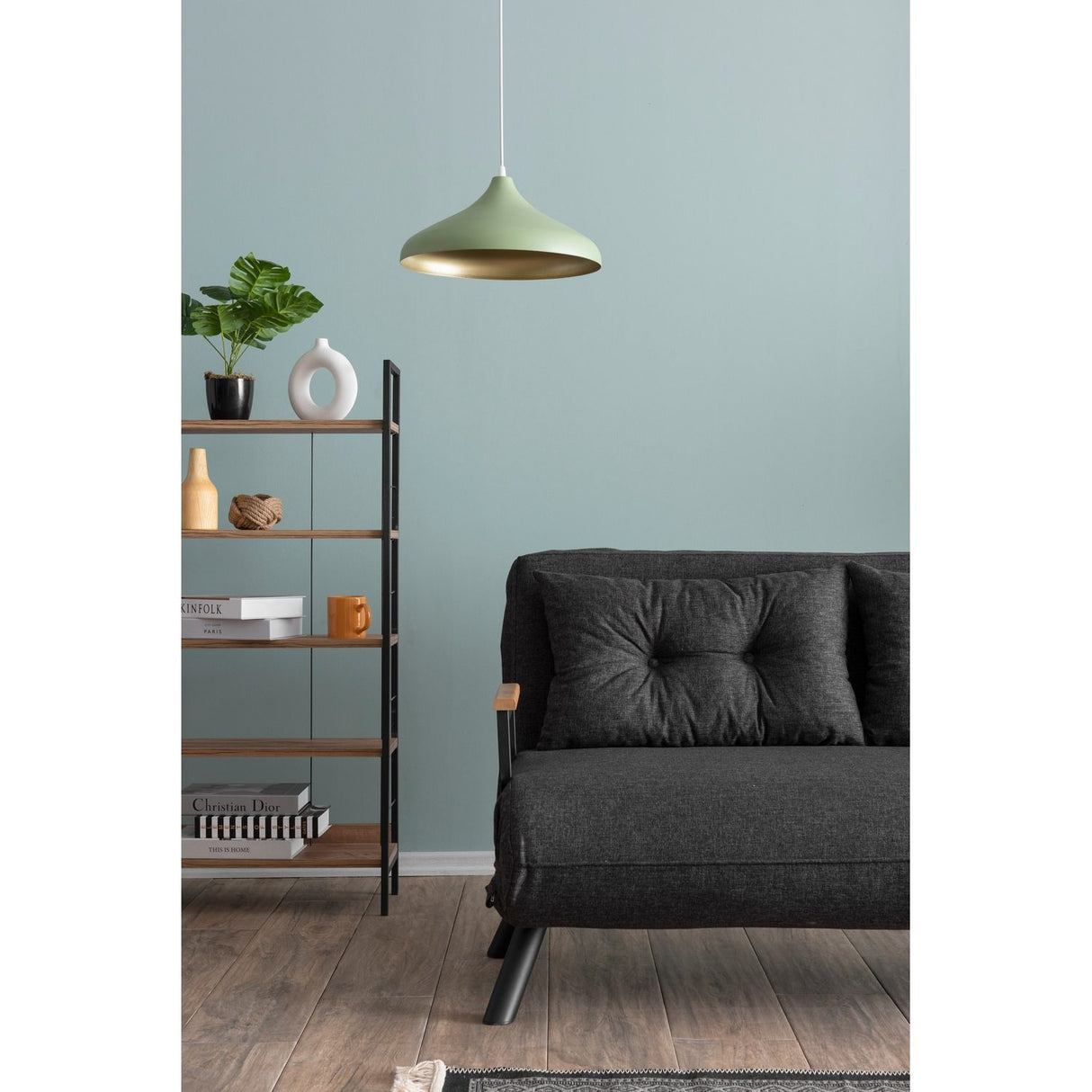 Apia 2-sits (25 x 134 x 121 cm) 2-sits bäddsoffa Mörkgrå