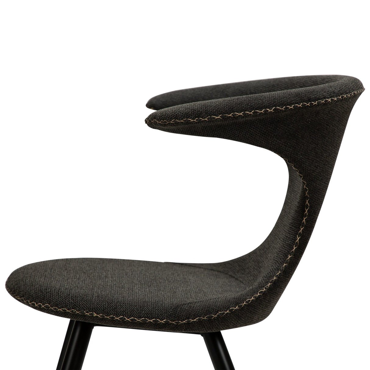 Flair Stol Raven Black, Round Black