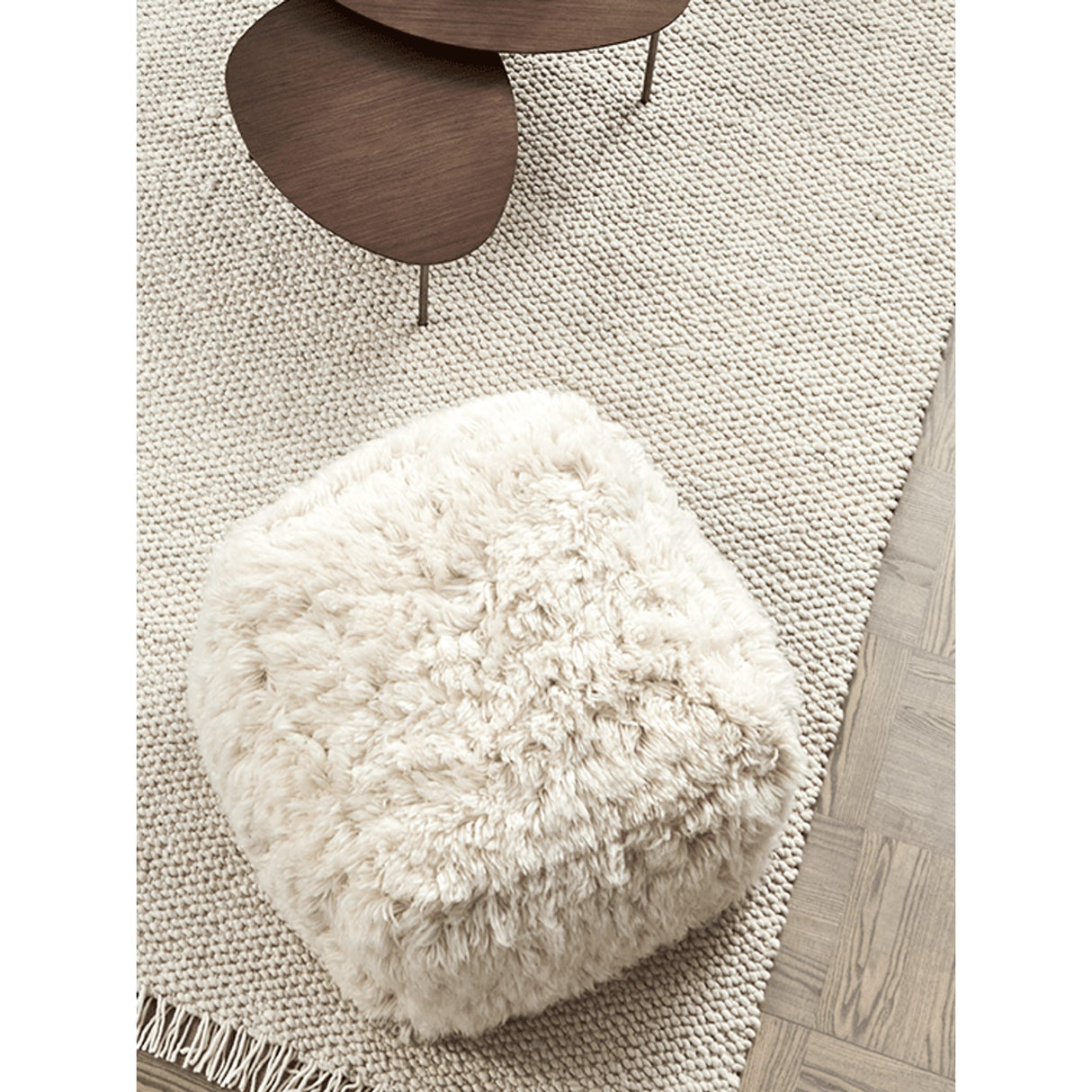 Cloudy 55x55 cm Puff Naturvit